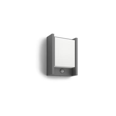 6W PHILIPS Arbour Outdoor LED Wall Lamp with Motion Sensor - Antharacite