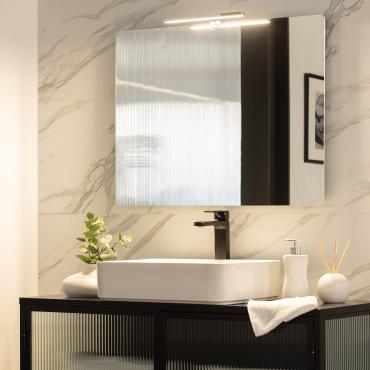 Silver 5W Carl LED Lamp for Bathroom Mirrors - 6000K