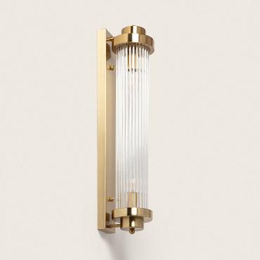 Marsen Metal & Glass Wall Lamp - Gold
