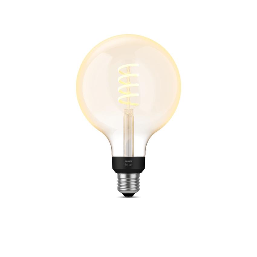 7W E27 G125 550 lm Globe LED Filament Bulb White Ambiance PHILIPS Hue