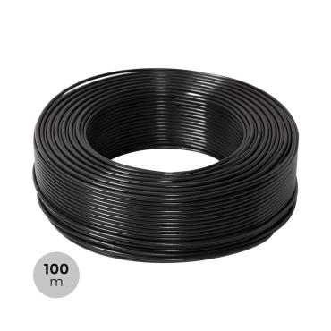 100m Coil of Black 6mm² PV ZZ-F Cable - Black