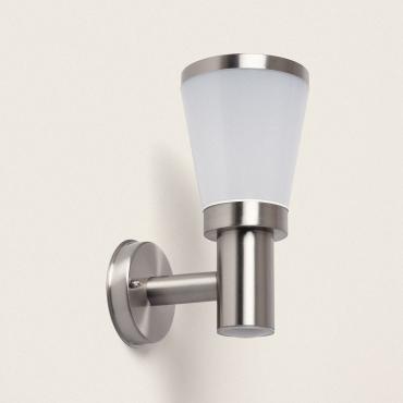 Idun Stainless Steal Outdoor Wall Lamp - Silver