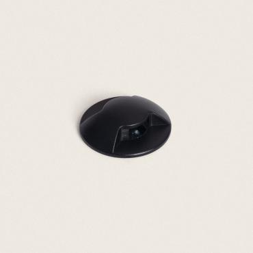 1W Letso 2L Outdoor Recessed Ground Spotlight in Black -