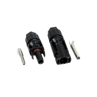 Multi-Contact MC4 1/1 IP68 Connectors for a 4-6mm² Cable - Black