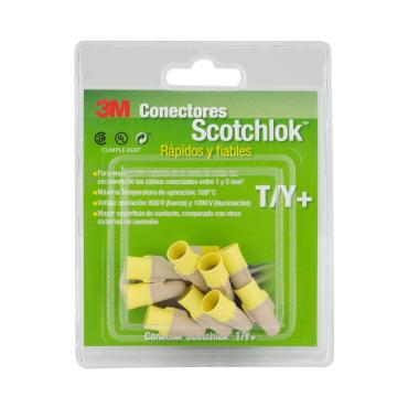 Pack of Scotchlok 3M T/Y Connectors (9 Units) - Grey