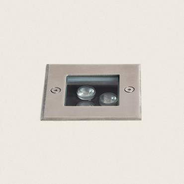 3W Utopia Outdoor Square Recessed Ground Spotlight -
