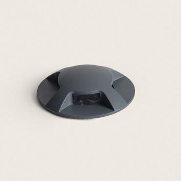 3W Letso 4L Outdoor Recessed Ground Spotlight in Grey -