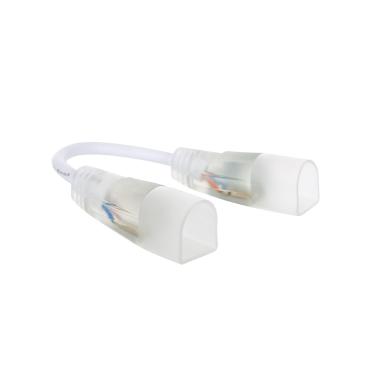 Cable Connector for 7.5 W/m Monochrome LED Neon Strip 220V AC 120 LED/m 180º IP67 Custom Cut every 100 cm - White