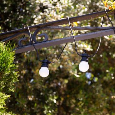 7m Kuiper Outdoor Solar LED String Light with Bulbs - White