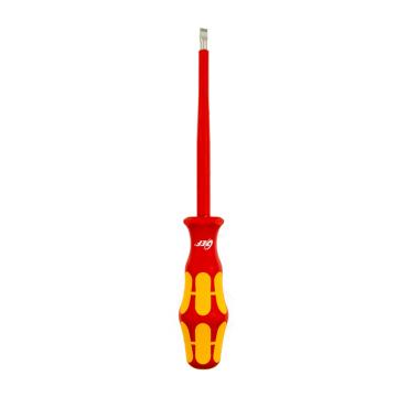 Screwdriver Insulated Flat Head  4x100 VDE 1000V GEF - Red