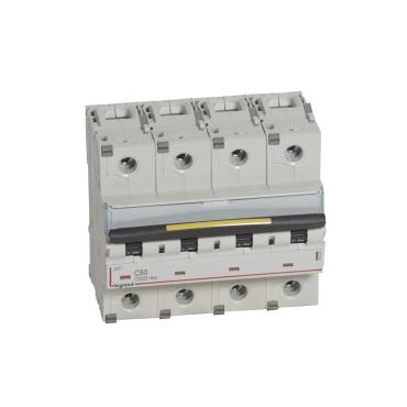 LEGRAND 409362 Curve C 10/16kA 80-125 A DX3 Tertiary 4P Thermal-magnetic Circuit Breaker - 80 A