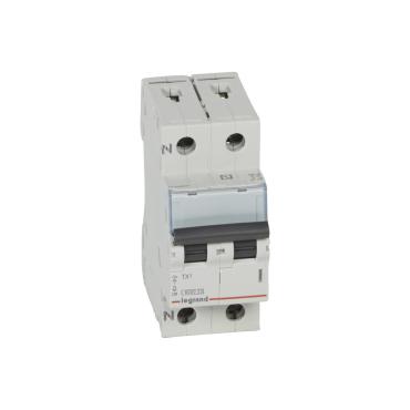 LEGRAND 403585 Curve C 6kA 10-40 A TX3 1P+N Industrial Thermal-Magnetic Circuit Breaker - 40 A
