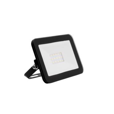 Black 10W 120lm/W IP65 Glass Slim LED Floodlight - Several options