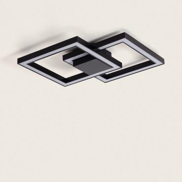 20W Gerd Aluminium LED Ceiling Lamp - Black