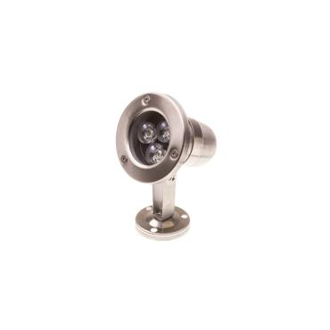 3W 12V Stainless Steel LED Surface Spotlight - 6000K