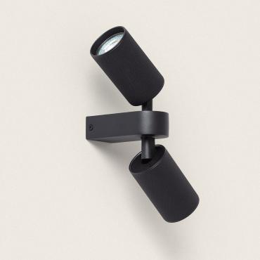 Breixo 2 Spotlight Wall Lamp - Black