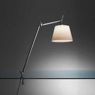 ARTEMIDE Tolomeo Mega Table Lamp with Clip and Switch - Silver