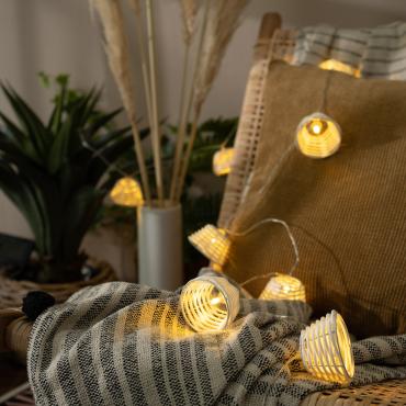 Digha Solar LED Garland 1.8m - White