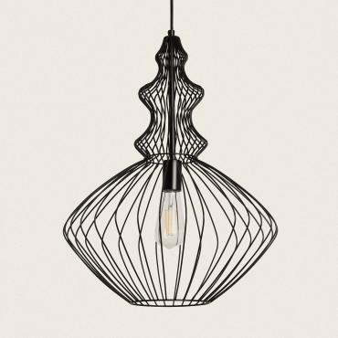 Kelsie Metal Pendant Lamp - Black