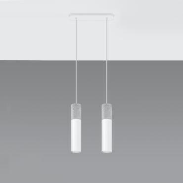 Borgio 2 Concrete Pendant Lamp SOLLUX - Black