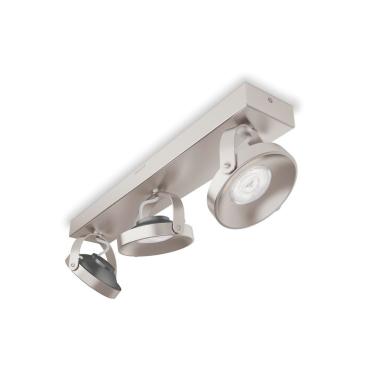 4.5W Dimmable LED 3 Spotlight  PHILIPS Spur Ceiling Lamp - Chromed