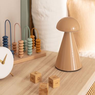 2W Azana Portable LED Table Lamp with Rechargeable USB Battery - Camel