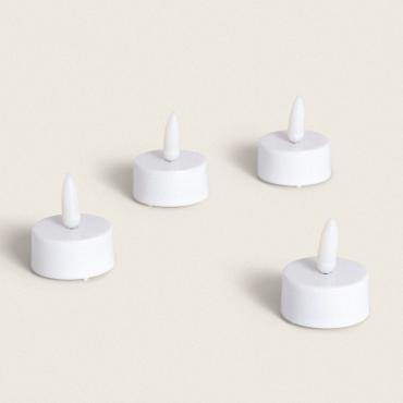 Pack of 4 Dahun Mini LED Candles with Battery - 2700K