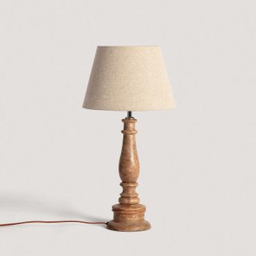 Product photography: [NO ACTIVAR] Dinka Wooden Table Lamp ILUZZIA