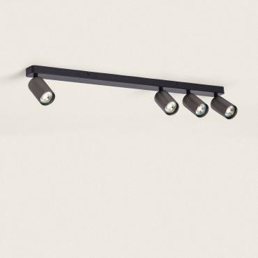 Breixo 4 Spotlight Aluminium Ceiling Lamp - Black