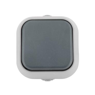 Simple 1-Gang 2-Way Switch (IP54) - Grey