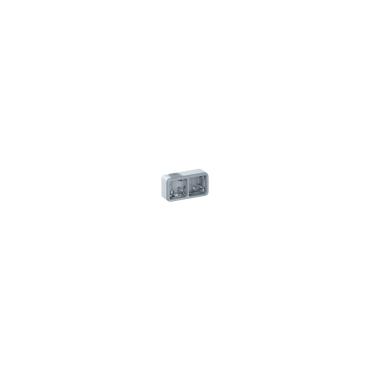 LEGRAND Plexo 069672 2 Element Horizontal Junction Box - Grey
