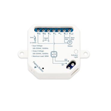 Smart WiFi Switch for Electric Blinds - White