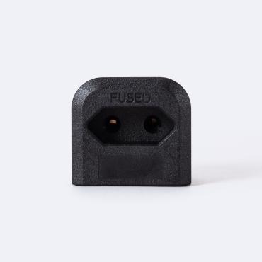 Type E (EU) to Type G (UK) Plug Adapter - Black