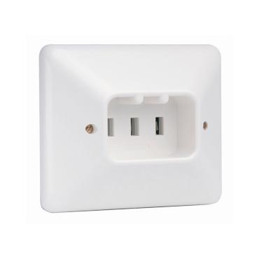 2P+T 25A Socket Base for Oven Cooker SIMON G1043631 - White
