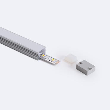 2m Waterproof Aluminium Surface Profile & Cover for LED Strip up to 10mm IP65 - 2 m