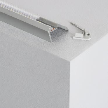 1m Aluminium Staircase Profile for LED Strips - Transparent Lid