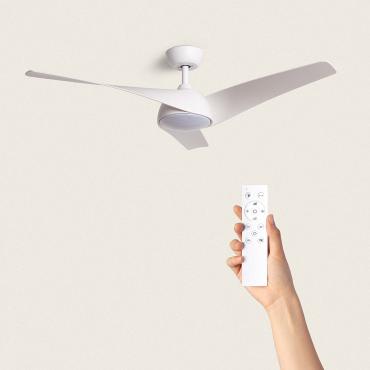 Eubea Silent Ceiling Fan with DC Motor 132cm - White Wood