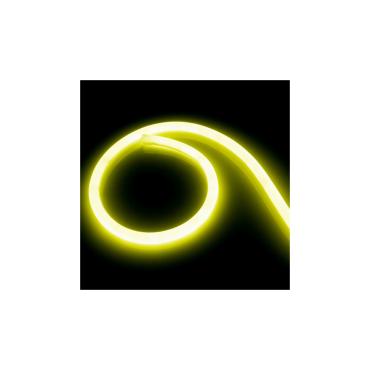 Yellow Round 360 Neon Strip 220V AC 120 LED/m Dimmable IP67 Custom Length - Several options