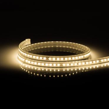 220V AC Warm White Dimmable LED Strip Cut at Every 25cm IP67 - 45 m