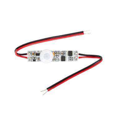 Mini 120º PIR Motion Detector for LED Strip - White