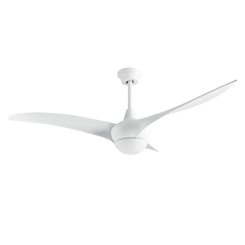 Helix Silent Ceiling Fan with DC Motor in White LEDS-C4 VE-0002-BLA 132cm