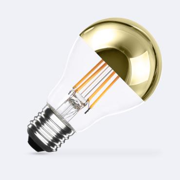 8W E27 A60 Gold Reflect Filament Dimmable LED Bulb 800lm - No Flicker
