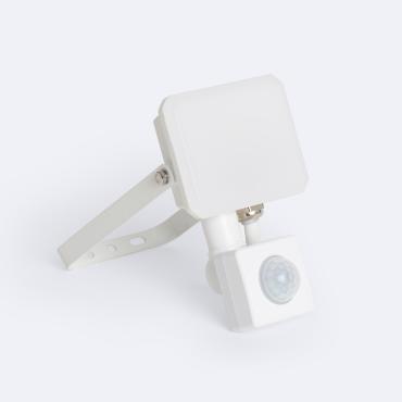 10W LED Floodlight with PIR Sensor IP65 in White -