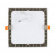 SuperSlim LED Quadrato 15W Cornice Argento