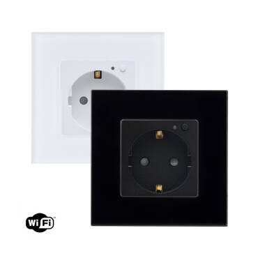 Presa Tipo F Schuko Wi-Fi con Cornice PC Bianco