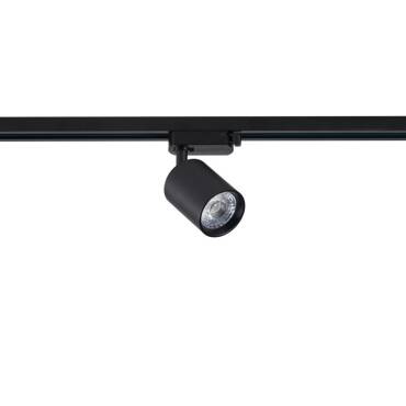 Faretto LED  Binario Monofase 10W Regolabile New Mallet Nero No Flicker UGR15 4000K