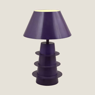 Lampada da Tavolo Metallo Kadrina Azzurro