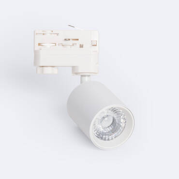 Faretto LED  Binario Trifase 10W Regolabile New Mallet Bianco No Flicker UGR15 3000K