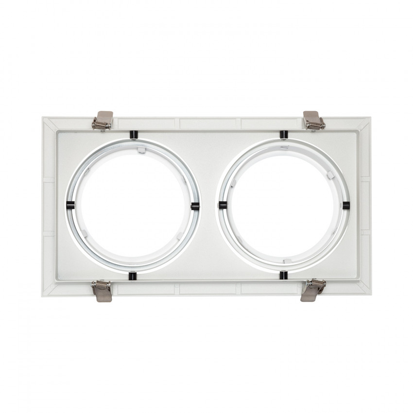 Downlight Aro Quadrato Basculante per due Lampadine LED AR111