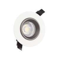 Faretto Downlight LED COB Orientabile 360° Rotondo 18W Design